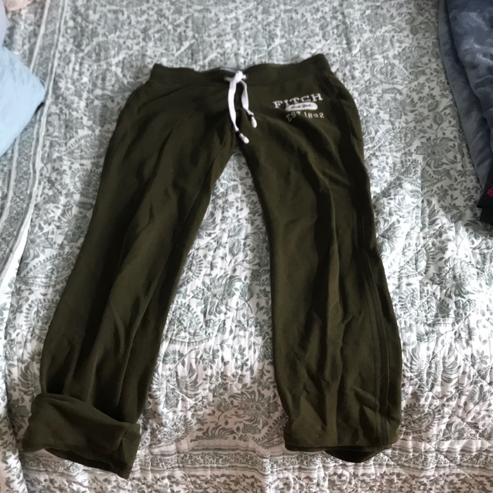 Vintage low waisted forest green sweats